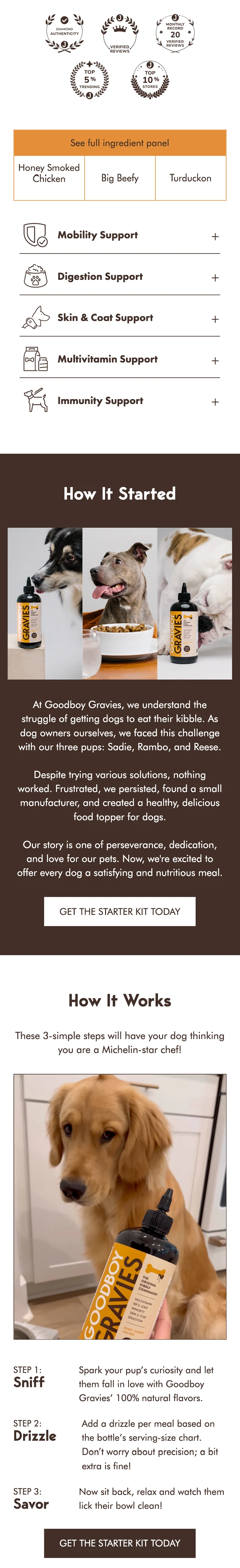 Goodboy Gravies mobile — Kit + Story