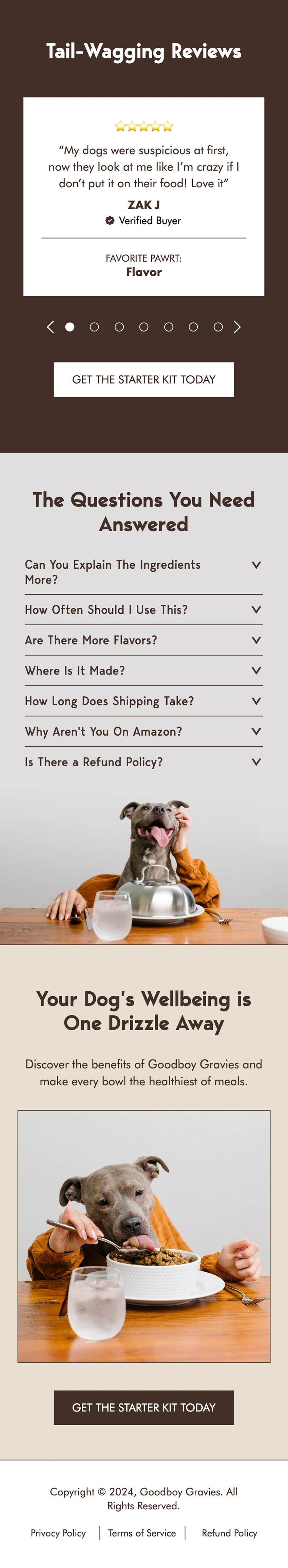 Goodboy Gravies mobile — Reviews + CTA