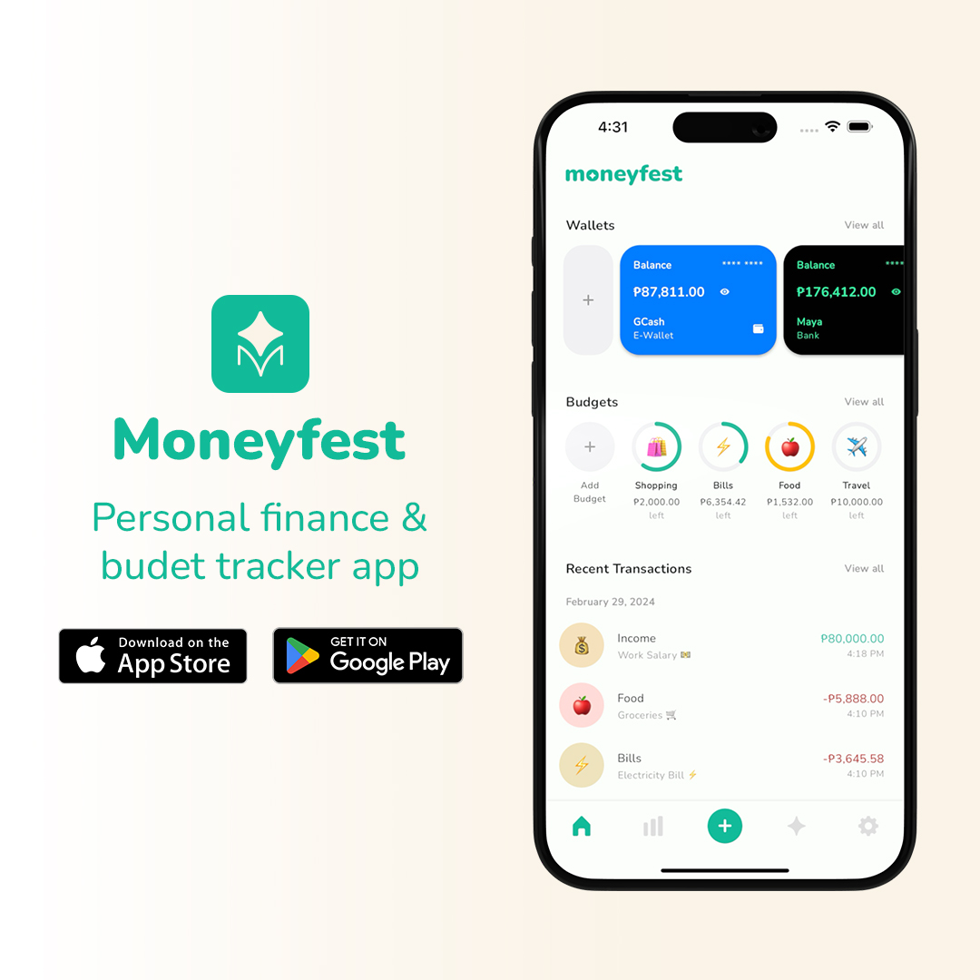 Moneyfest brand hero — frame one