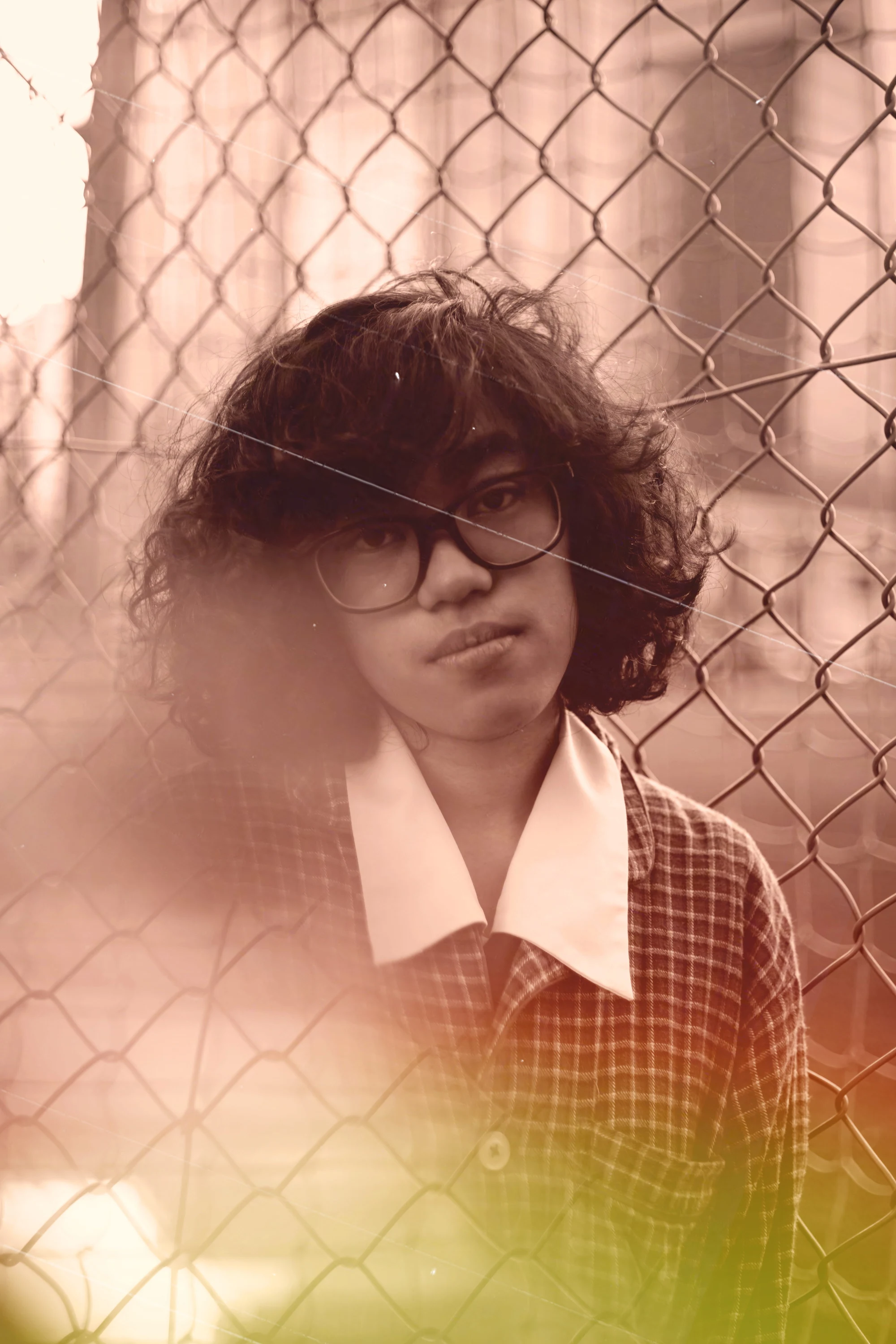 Anna, at the fence — 2018