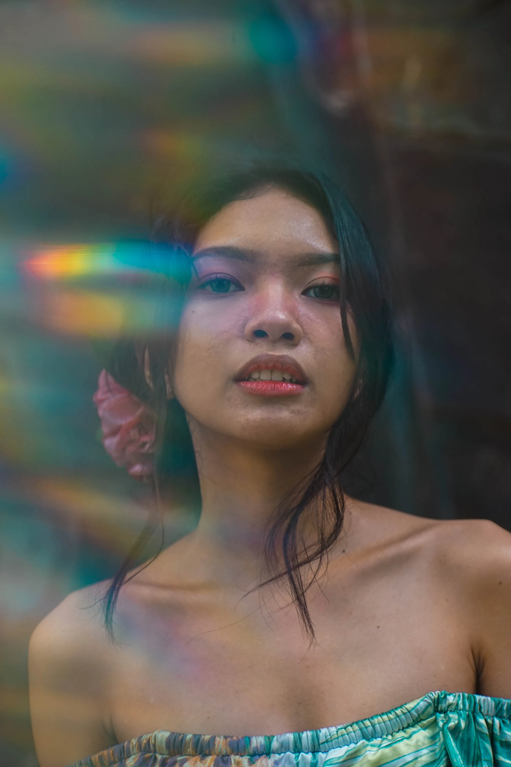 Pink flower, prism flare — 2020